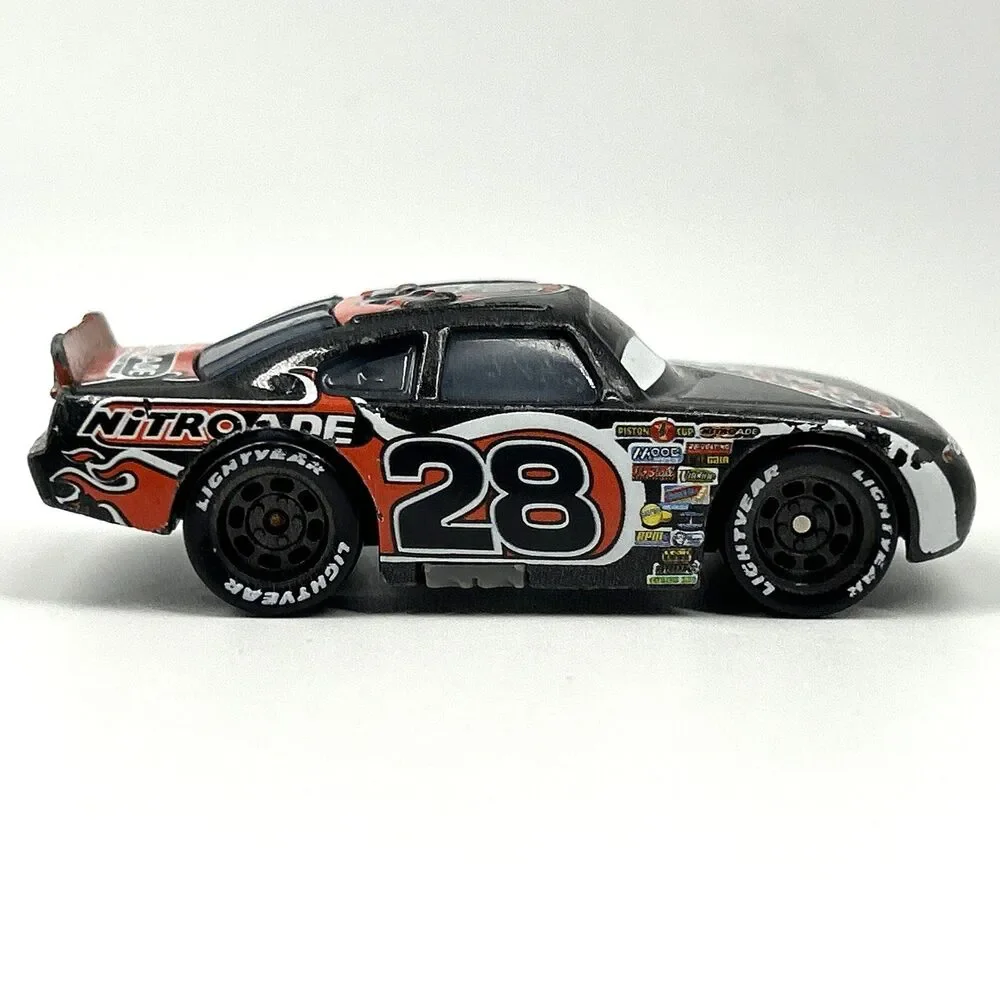 DISNEY PIXAR #28 NITROADE BLACK & ORANGE 1:55 DIECAST 2 7/8